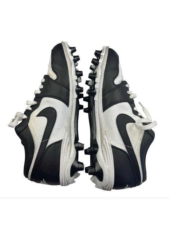 Nike Air Jordan 1 Low TD Football Cleats Black White Oreo AV5292-100 • Men 12.5